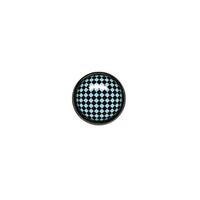 Titanium Blackline® Ikon Discs - Black/Turquoise Chessboard