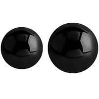 Black Steel Threaded Ball