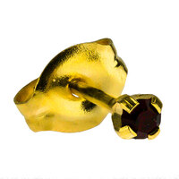 Gold Plate 2mm Tiffany : Garnet