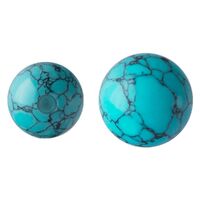 Synthetic Turquoise Captive Bead