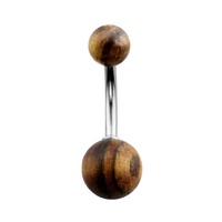 Steel Stem with Sono Wood Navel