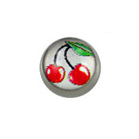 Screw On Picture Ball "Cherry"