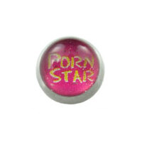 Screw On Picture Ball Porn Star on Pink