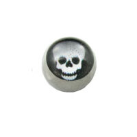 Screw On Picture Ball Skull