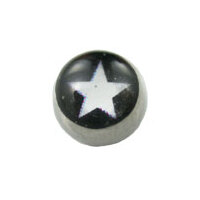 Screw On Picture Ball Star