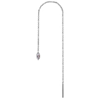 Surgical Steel Threader Chain with Marquise Jewel : 11cm