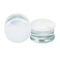 White Pearl Front Glass Plug