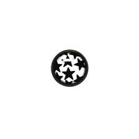 Titanium Blackline® Ikon Discs - Black Stars on White