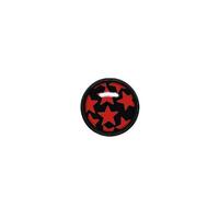 Titanium Blackline® Ikon Discs - Red Stars on Black