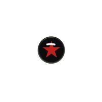 Titanium Blackline® Ikon Discs - Red Star on Black