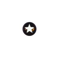 Steel Blackline® Threaded Ball - White Star on Black