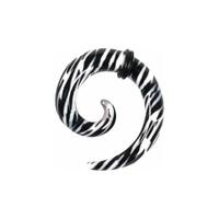 Plastic Print Spirals - Zebra