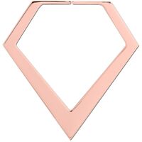 Rose Gold Annealed Diamond Plug Hoop : 1.0mm (18ga)