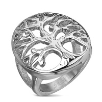 Tree of Life Stainless Steel Casting Ring