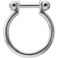 Titanium Conch Ring with Jewelled Titanium Micro Barbell