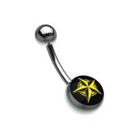 Titanium Highline® Picturebell - Five Pointed Star Yellow/Black