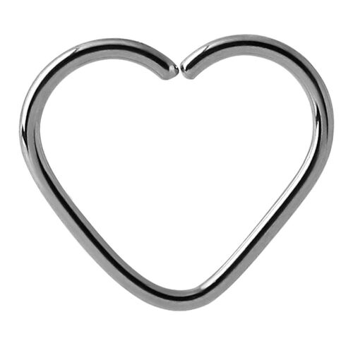 Surgical Steel Annealed Steel Heart : 1.2mm (16ga) x 8mm
