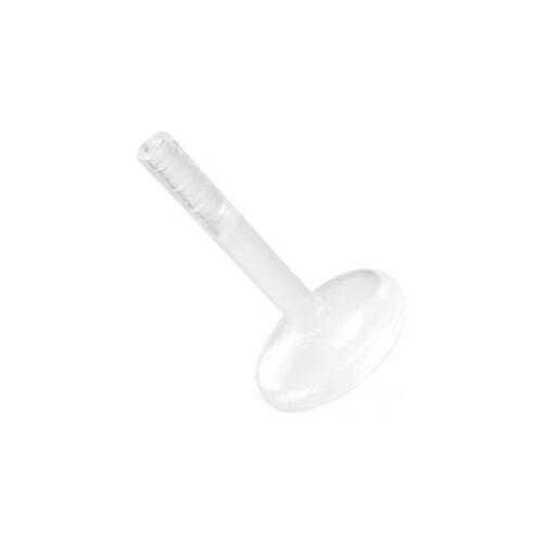 Bioplast® Push-fit Labret Stem : 1.2mm (16ga) x 8mm