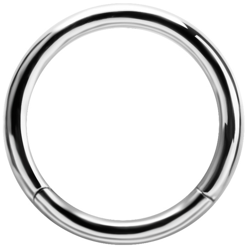 Chromium Finish Nickel Free Surgical Steel Hinged Segment Ring : 1.0mm (18ga) x 5mm