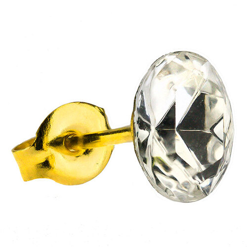 Gold Plate Crystal Zircon : Oval