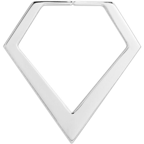Steel Annealed Diamond Plug Hoop : 1.0mm (18ga)