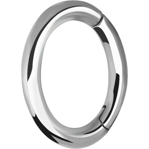Surgical Steel Oval Hinged Rook Ring : 1.2mm (16ga) x 7mm