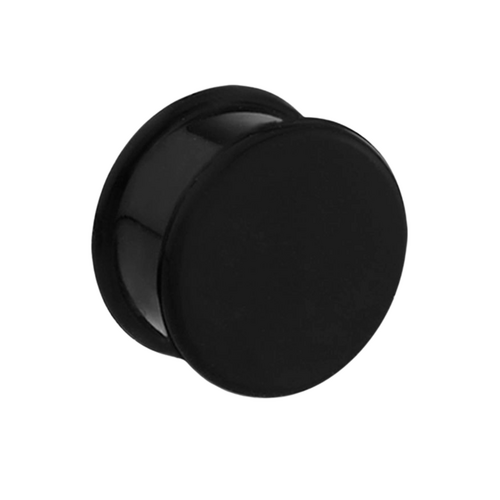 Silicone Flared Plug : 18mm x Black
