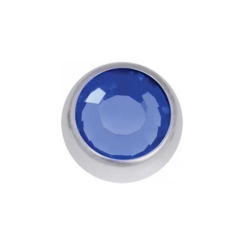 Steel Highline® Jewelled Side Threaded Ball : 1.2mm (16ga) x 3mm x Dark Blue