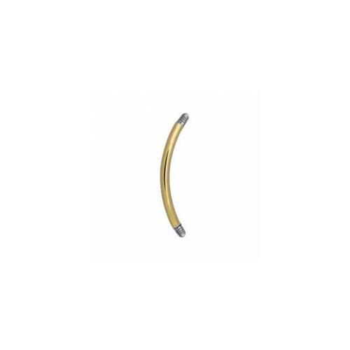 Titanium Zirconline® Banana Stem : 1.2mm (16ga) x 12mm