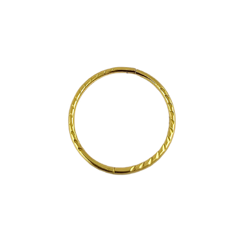 Gold Plated Twistered Sleepers: 8mm, 18 gauge / 1mm (pair)