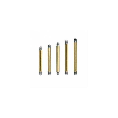 Titanium Zirconline® Barbell Stem : 1.2mm (16ga) x 5mm