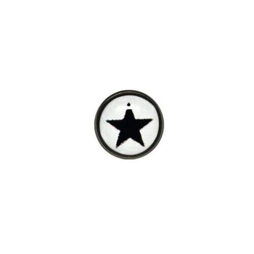 Titanium Blackline® Ikon Discs - Black Star on White : 3.2mm