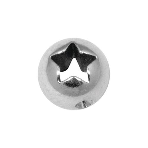 Steel Basicline® Laser Cutout Star Clip-in Ball : 6mm
