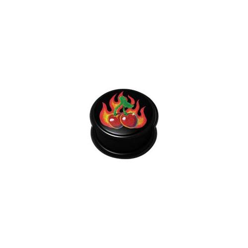 Mega Ikon Plug - Flaming Cherries : 22mm