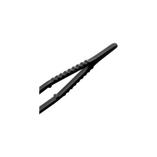 Oval Snaptile® Disposable Tweezers : Black x Oval Tip
