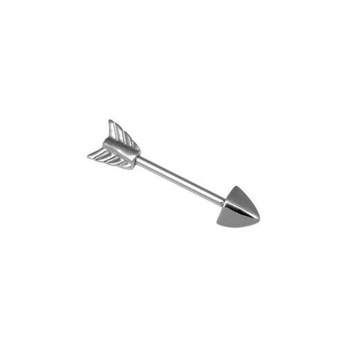 Steel Basicline® Arrow Nipple Barbell : 1.6mm (14ga) x 14mm