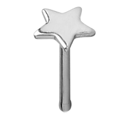 Steel Basicline® Star Nose Bone : 0.8mm (20ga) x Nose Bone