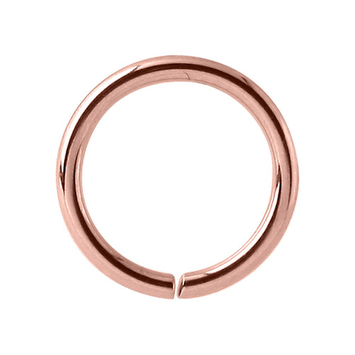 PVD Rose Gold Continuous Ring : 0.8mm (20ga) x 9mm