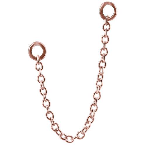 Rose Gold Hanging Chains for Hinged Segment Rings : 5cm