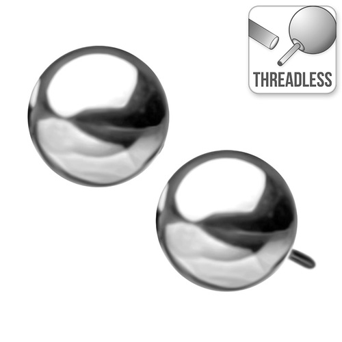 Invictus Threadless Titanium Ball Attachment : 3mm