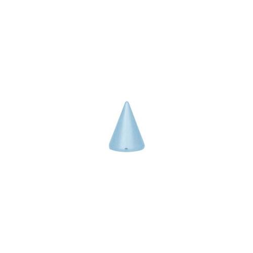 Titanium Highline® Threaded Cones : 1.2mm (16ga) x 4mm x 4mm x Light Blue