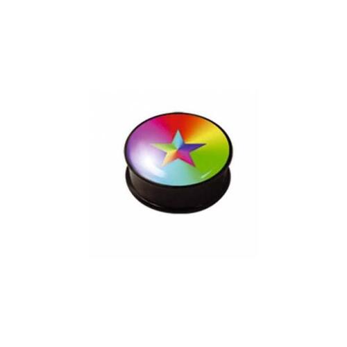 Ikon Plug - Rainbow Star : 12mm x Rainbow