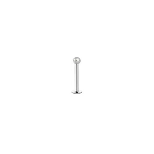 Titanium Highline® Internally Threaded Labret : 1.2mm (16ga) x 6mm x 2.5mm Ball