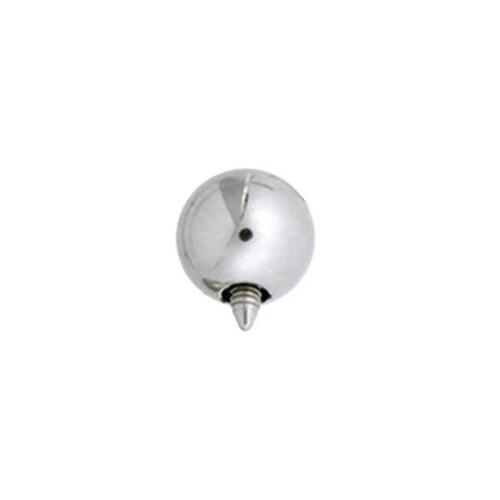 Titanium Highline® Internally Threaded Ball : 1.2mm (16ga) x 3mm