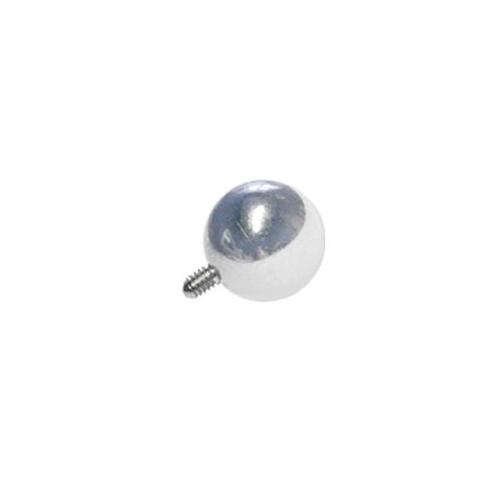 Titanium Highline® Internally Threaded Rattle Ball : 1.6mm (14ga) x 8mm