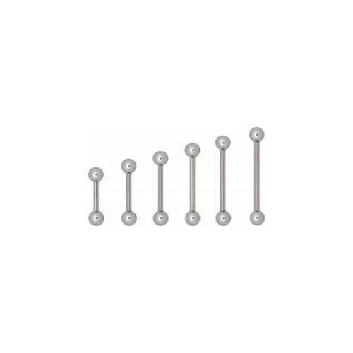 Titanium Highline® Barbells : 1.6mm (14ga) x 7mm x 5mm Balls x Ti-glo